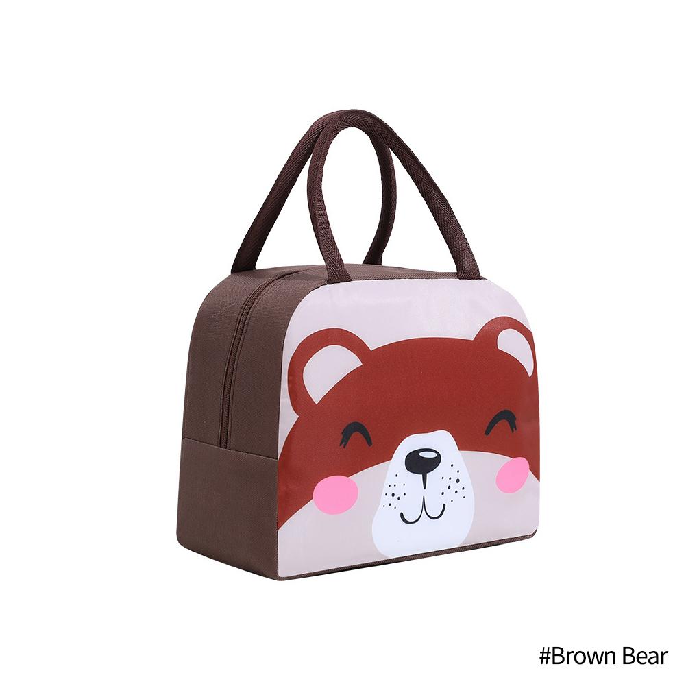 Портативная изолированная термосумка для пикника, еда, обед, коробка, мультяшные животные, свежие сумки-холодильники, сумка для женщин, девочек, детей, подарок
