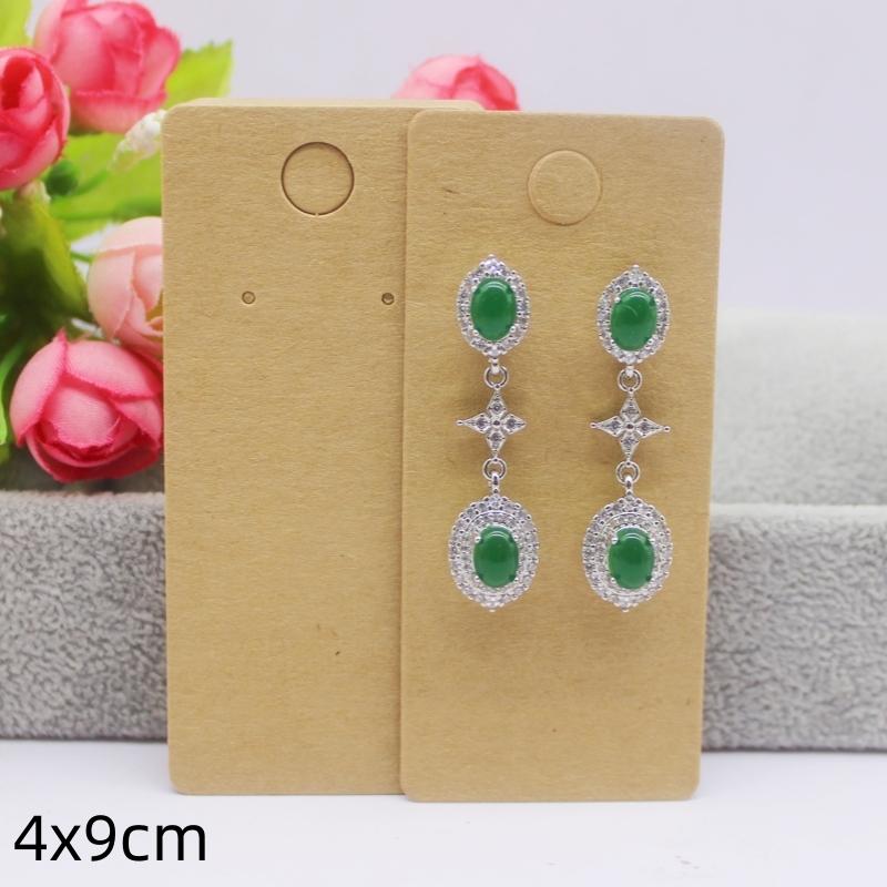 50 шт. белая/крафт-бумага, серия разных размеров открыток, сережек, ожерелий, открыток для украшений