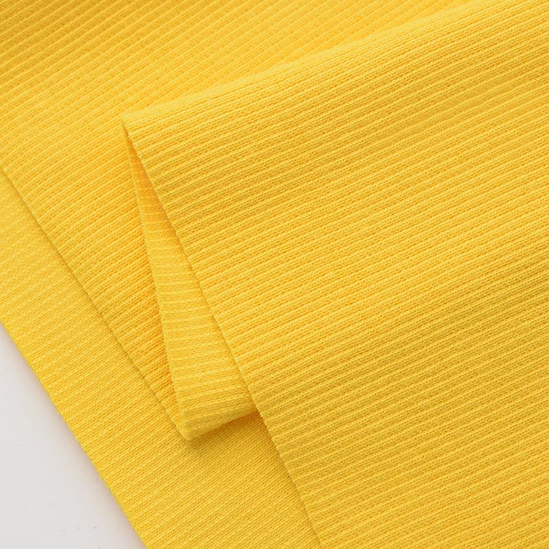 Хлопок Спандекс Рубчик Ткань Эластичный Трикотаж Манжета Пояс Штанина Рукава Толстовка Низ Футболка Топы Отделка рубчиком Джерси Трикотажная ткань в рубчик