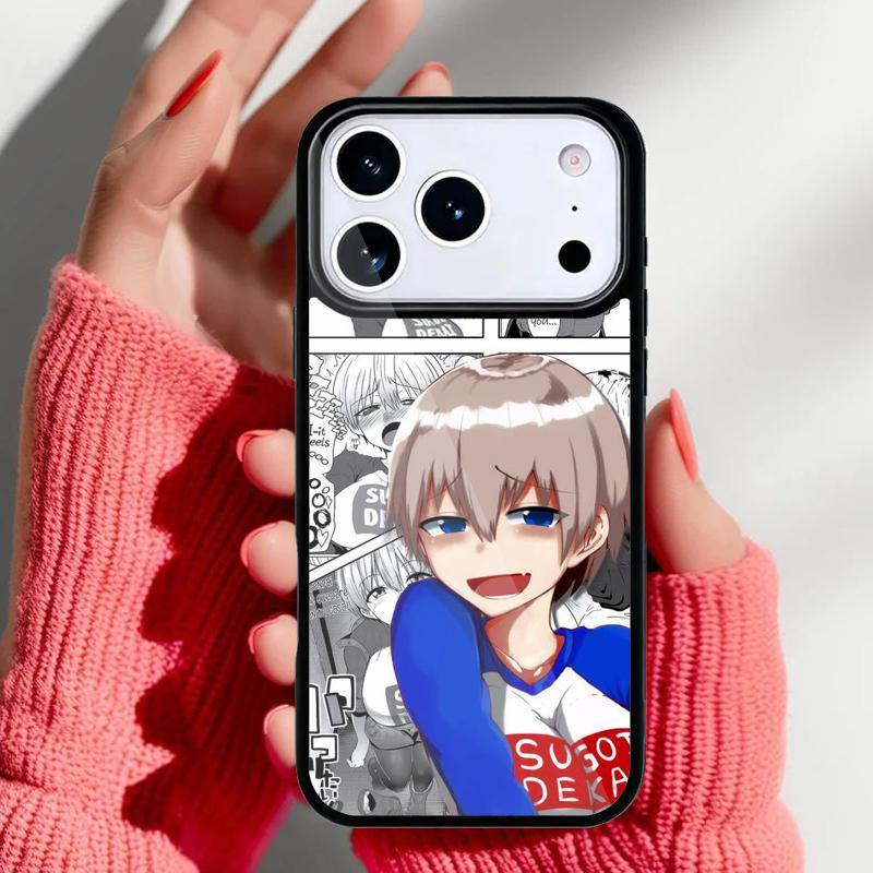 Сугой Сэмпай Аниме Чехол для Телефона для iPhone 17 Air 16e 15 14 13 Pro Max Задняя Крышка для 12 11 Pro Coque
