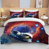 10 размеров Космический астронавт Комплект постельного белья Квин Кинг Односпальный Мультяшные пододеяльники с наволочкой Комплекты покрывал для мальчиков девочек
