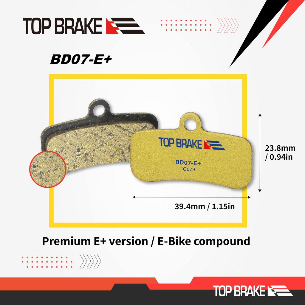 Тормозные колодки для велосипеда Top Brake подходят для Shimano Saint BR M810 M820 Zee M640 Tektro HD M745 735725 TRP SL Slate T4 Премиальный состав Золотые Электровелосипед -