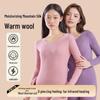 Women's Thermal Underwear Set 2024: Antibacterial, Seamless, Heated, Velvet-Lined, Thick Winter Base Layer with Top and Bottom.