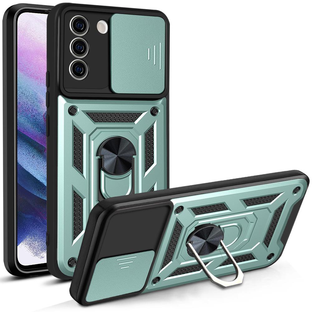 Чехол для Samsung S21 Чехол Galaxy S21 Plus Чехол Galaxy S21+ 5G Магнитное кольцо-держатель Бронированный чехол для телефона Защита сдвижной камеры Задняя крышка