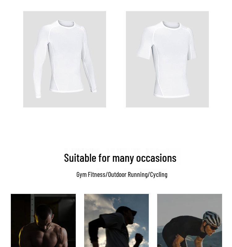 2025 Спортивные компрессионные футболки: Длинные и короткие рукава для фитнеса, бега, формирования тела