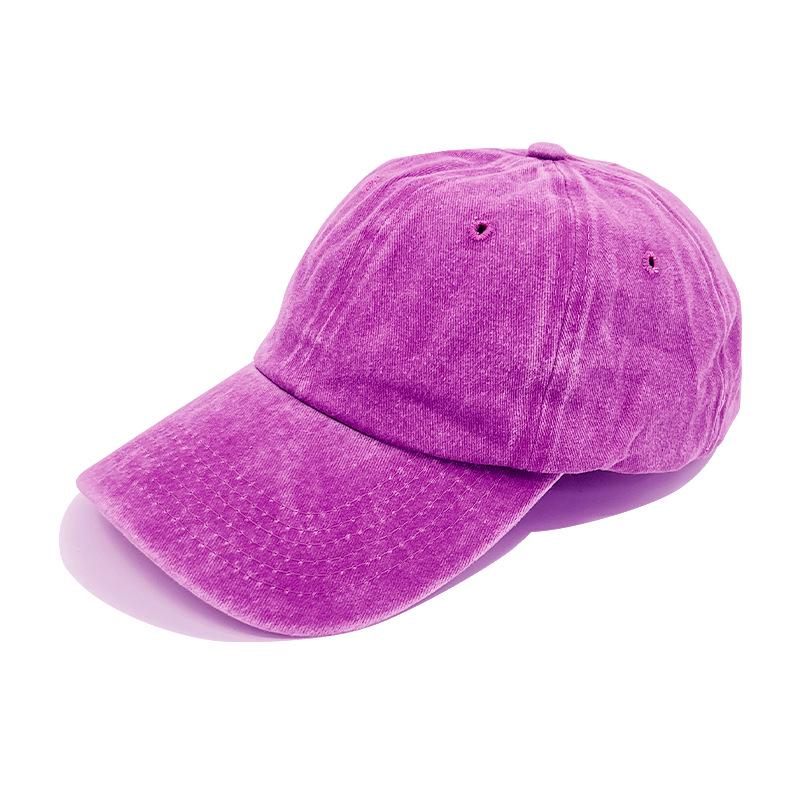 2024 Summer Distressed Washed Cotton Baseball Cap, 38 Colors, Custom Embroidery, Sunshade & UV Protection