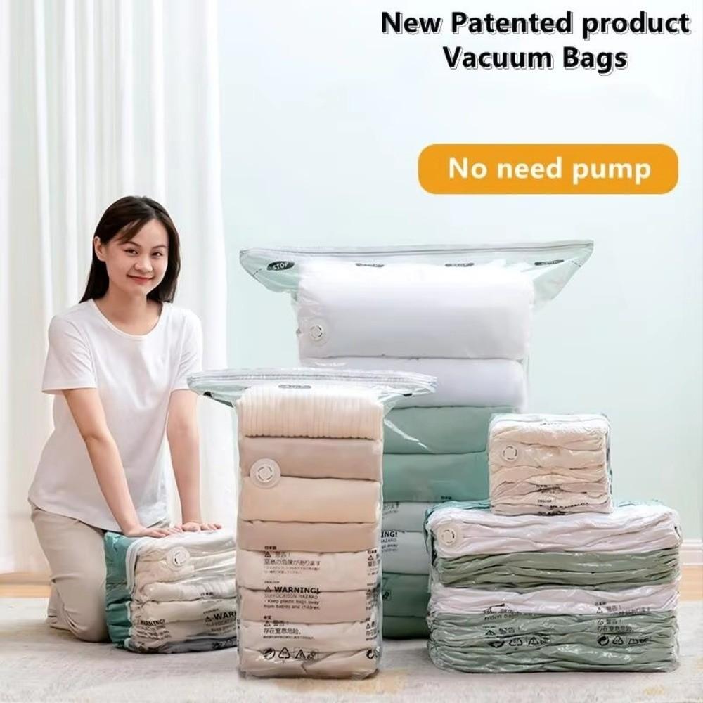 Compression Design Vacuum Storage Bags No Pump Closet Organizer Bags  Closet Organization