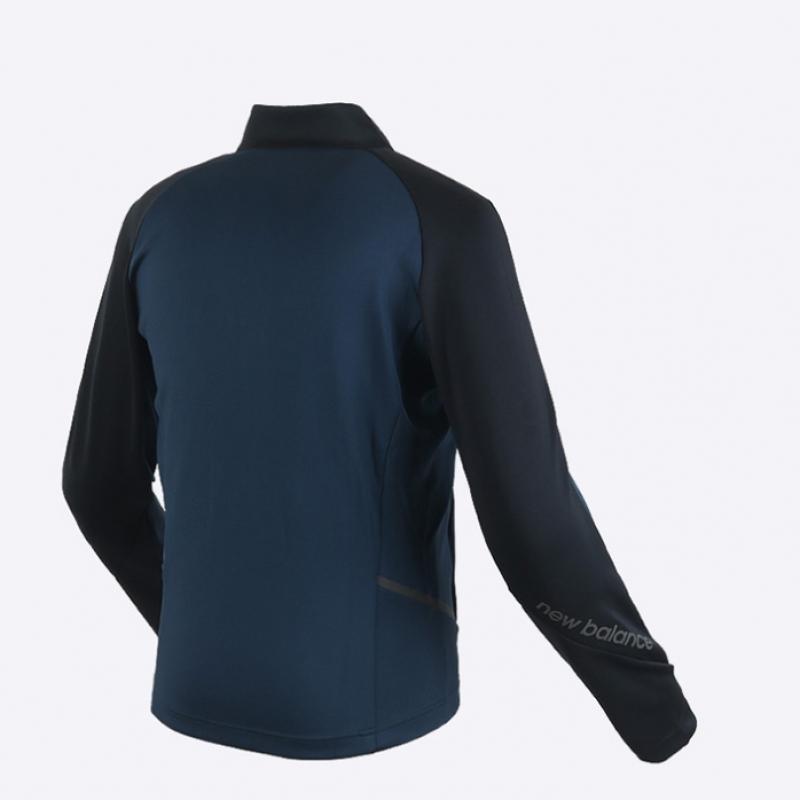 New Balance Мужская городская тренировочная куртка на молнии темно-зеленая