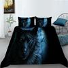 Animal Series Bedding Two Or Three-Piece Set Polyester Wolf 3D Digital Printing