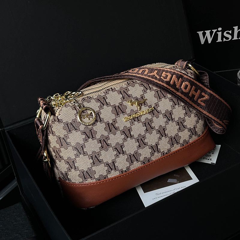 New Women's High-End Printed Shoulder Handbag - Large Capacity & Versatile Crossbody