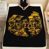 1 шт. Фланелевое одеяло с принтом Wu-Tang Clan, Высокое качество, Для всех сезонов, Декор для дома, Тепло и уют, Идеально для рождественских подарков