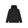 Solid Color Hooded Casual Knit Jacket Men Jackets Black F11M412503F-BK