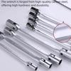 12-point Wrench Spanner Tool Adjustable Swivel Head Socket Wrench Dual Head Spanner  Hand Repair