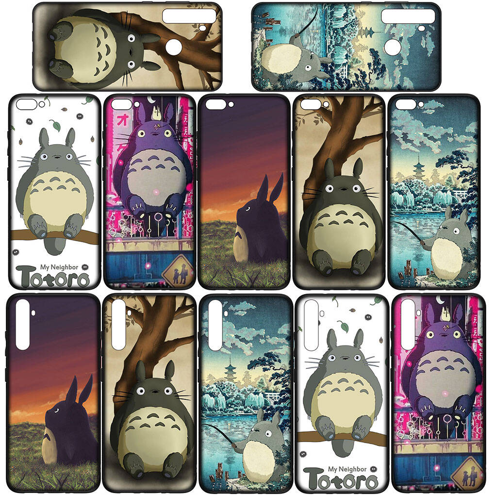 Чехол для iPhone 17 16 15 Xiaomi Poco Redmi Note 14 13 12 11 Pro Max 9 16e Samsung Galaxy S25 S24 S23 A05 A56OPPO Huawei Аниме Тоторо Чехол для телефона