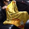 1pc Pooh Bear Honeycomb blanket Lightweight Flannel Throw for Sofa Bed Travel Camping Livingroom Office Couch Chair