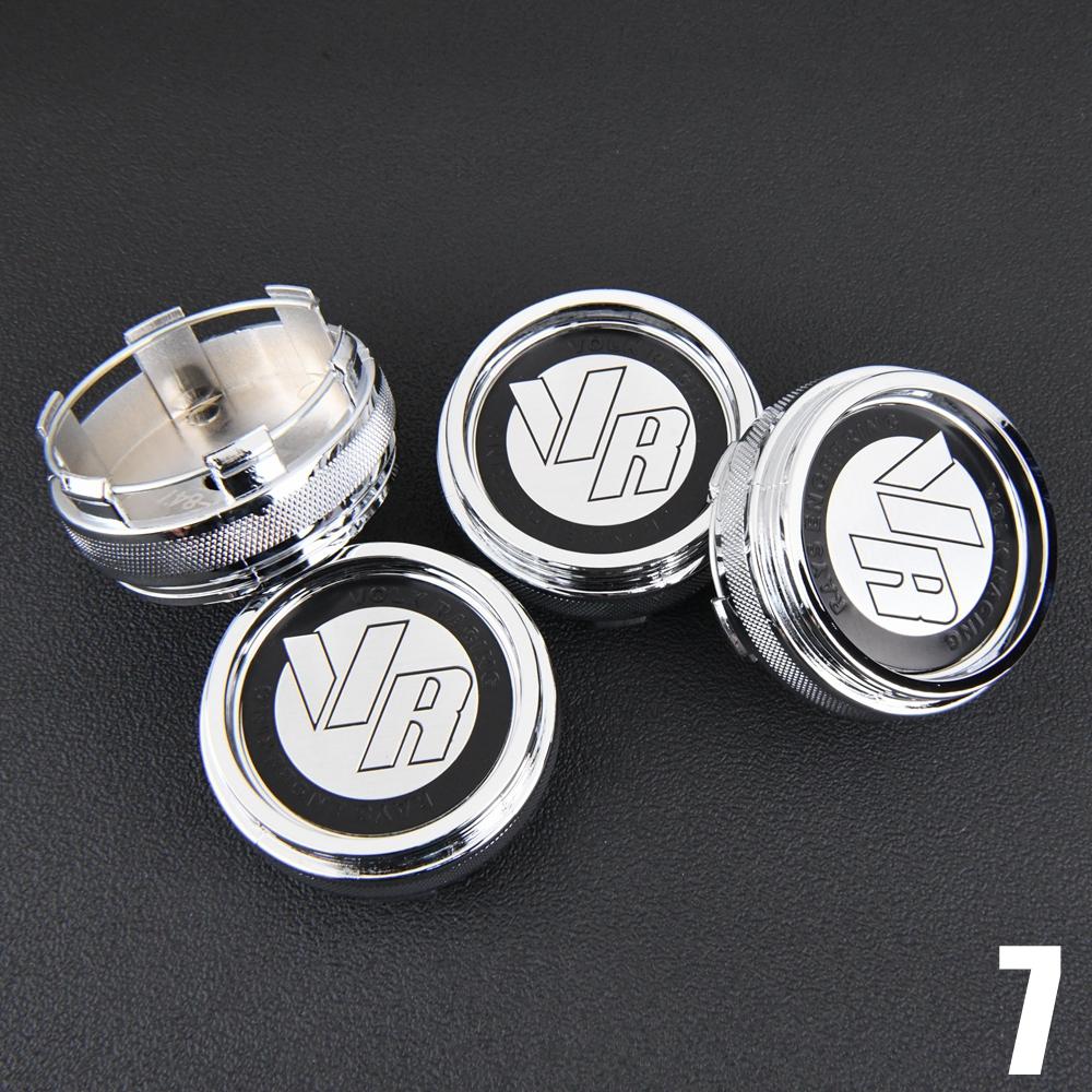 4 шт. Спортивный колпачок диска JDM Зажим 62 мм VOLK RAYS Наклейка с эмблемой Колпачки центральных ступиц автомобиля Колпачок Черный и Серебристый