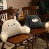 Arm Support Bed Pillow Cute Plush Throw Cushion for Sofa or Chair Waist Protector Backrest Pillow for Office Nap and Home Decor