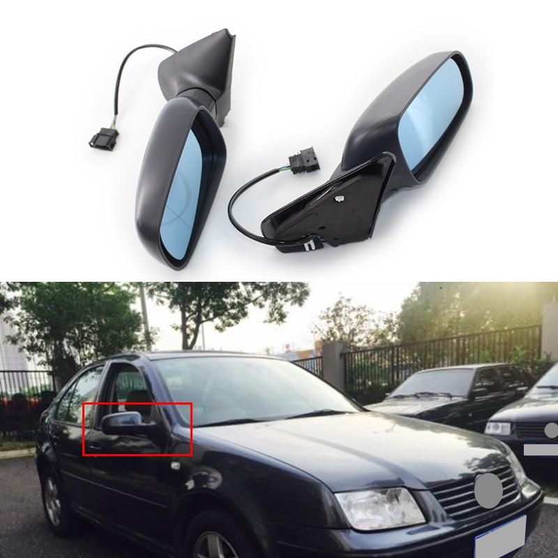 Black Car Electric Mirror Rearview Assembly Rear View Mirror for Volkswagen Bora MK4 Golf4 1999 2000 2001 2002 2003 2004