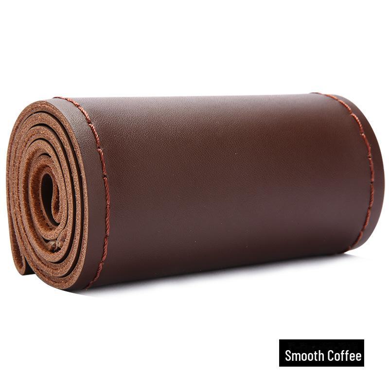 Универсальная оплетка на руль из коровьей кожи ручной работы для всех сезонов