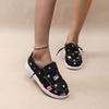 2025 осень и зима новые модные повседневные легкие женские туфли большого размера с принтом 43