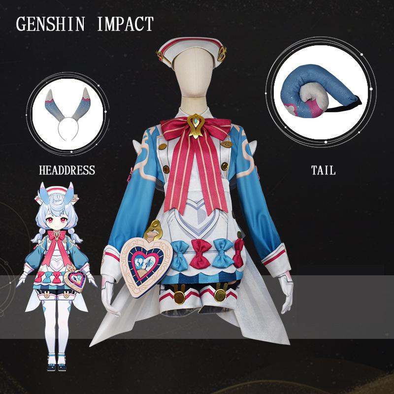 Игра Genshin Impact Костюм Сигевин Cosplay Парик Платье Полный Комплект Фонтейн Крепость Сигевин Главная Медсестра Форма Хэллоуин Вечеринка