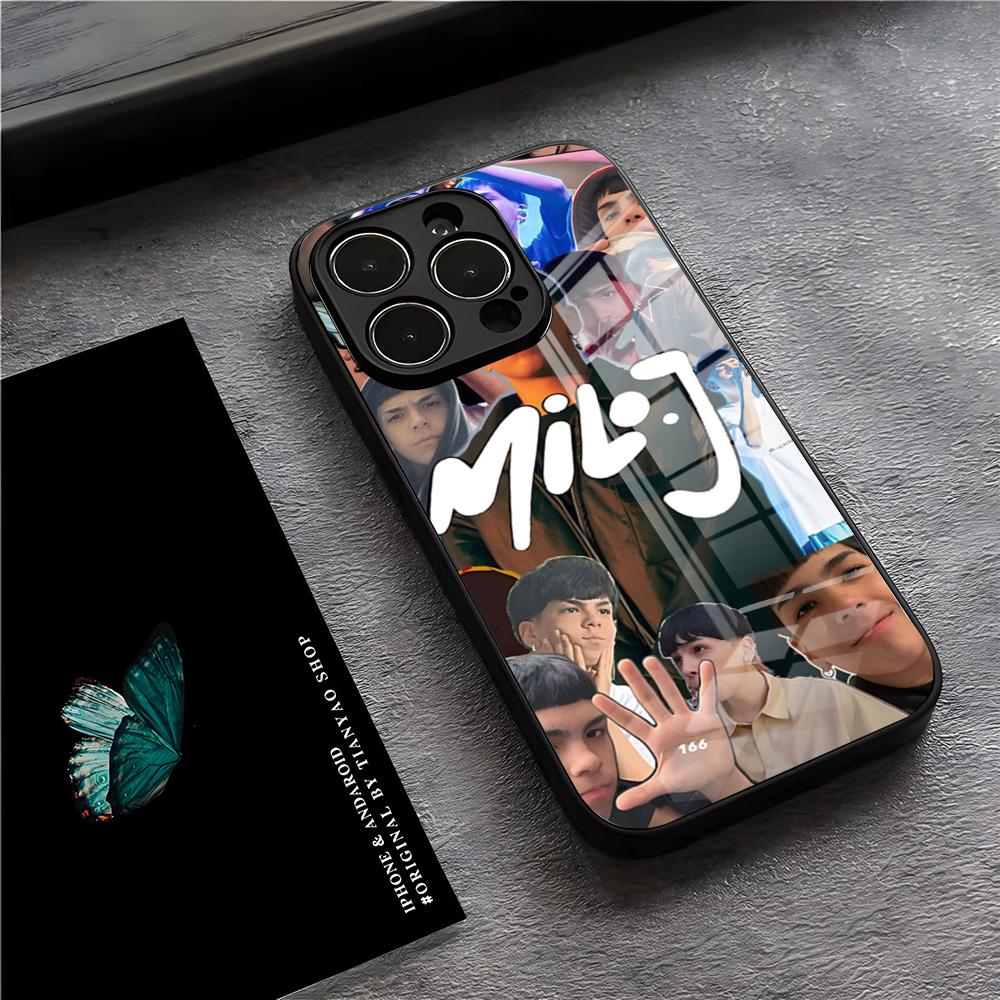 Чехол для телефона Singer M-Milo J для iPhone 17 Pro Max 15 Pro 16 14 Plus 12 13 Mini 11 Pro Ударопрочная стеклянная крышка