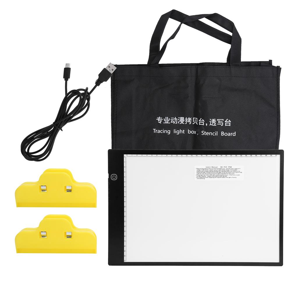Portable Light Box LED Tracing Drawing Board Adjustable Brightness for Artist Kid Painting Graffi