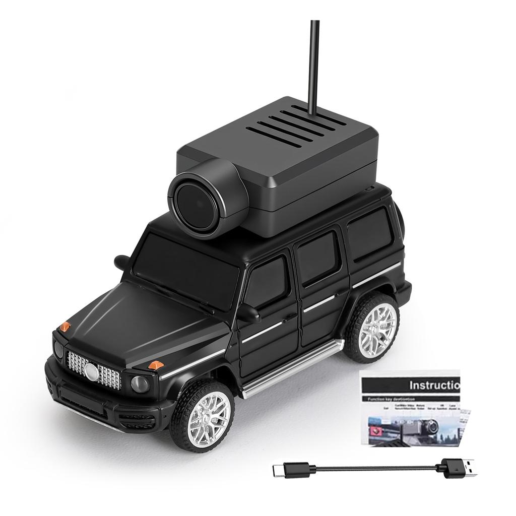 1:64 Mini RC Car, 2.4G FPV Remote Control Toy Car with 720P HD Camera, Gyro, LED Light, APP Controlled Vehicle for Kids