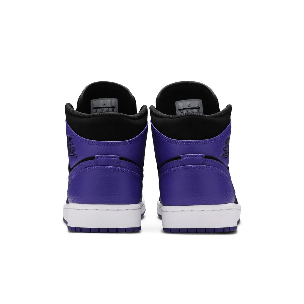 Air Jordan 1 Mid 'Dark Concord' (Unisex) Black / Dark Concord-White Vintage Basketball Shoes 554724 051
