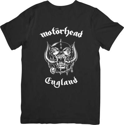 Motorhead Music Унисекс Футболка из Качественного Хлопка Черная