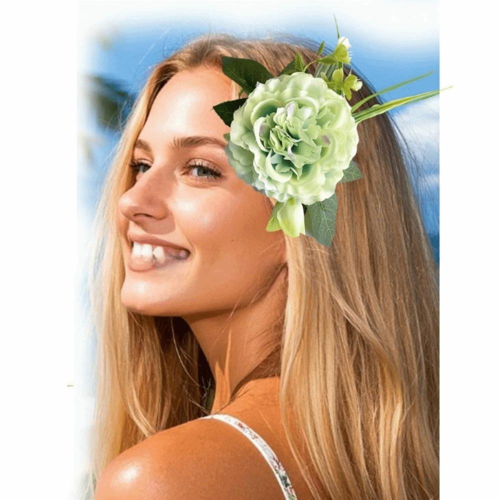 Side Clip Flower Hairpin Hair Clip Wedding Bride Accessories  Water Splashing Festival