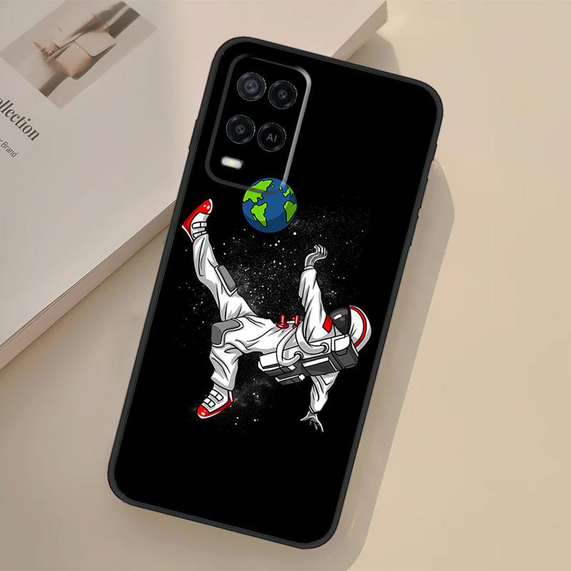 Чехол с астронавтом, футбол, баскетбол для Oppo A76 A96 A16 A17 A18 A60 A80 A40 A38 A58 A78 A98 A94 A74 A54 A15 A57 A77 A5 Pro