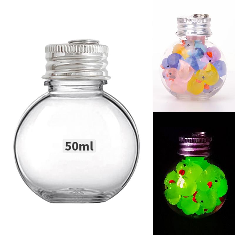 Plastic Juice Bottle Plastic Cookie Jars With Lids Food Storage Container Wide Mouth Jar Reusable Cookie Container