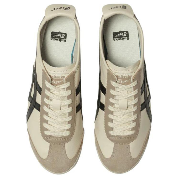ONITSUKA TIGER Кроссовки Mexico 66 цвета слоновой кости и черного цвета 1183C102-752