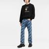 Off-White Черные/разноцветные мужские топы с круглым вырезом Caravaggio OMBA035F21FLE0031084