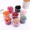500pcs Disposable Thickened Elastic Bands for Children's Small Hair Accessories; Elastic Bands That Are Strong and Never Break