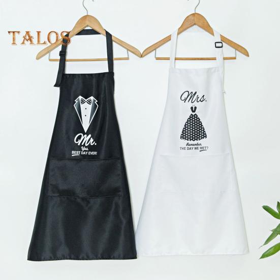 Фартук из 2 шт., прочный стильный устойчивый к пятнам комплект фартуков для пар, подарок на годовщину свадьбы