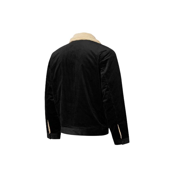 Puma Embroidered Logo Reversible Fleece Corduroy Jacket Men Jacket Black 534751-01