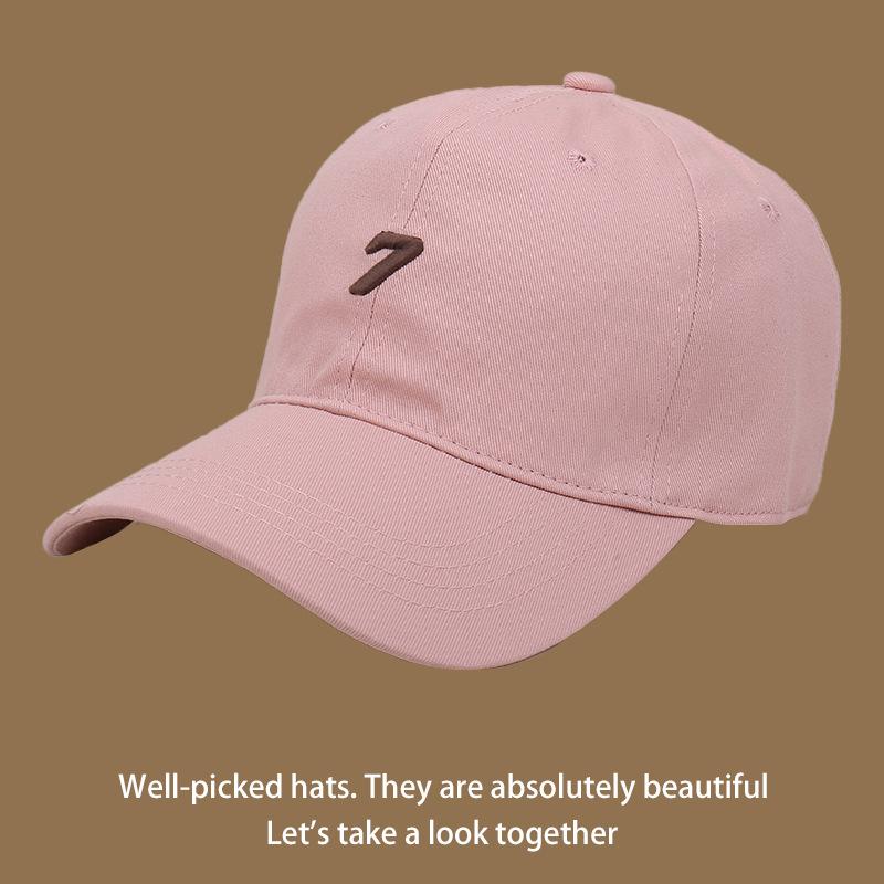 Spring polished new soft top curved brim baseball hat for men and women ins simple and versatile face cap