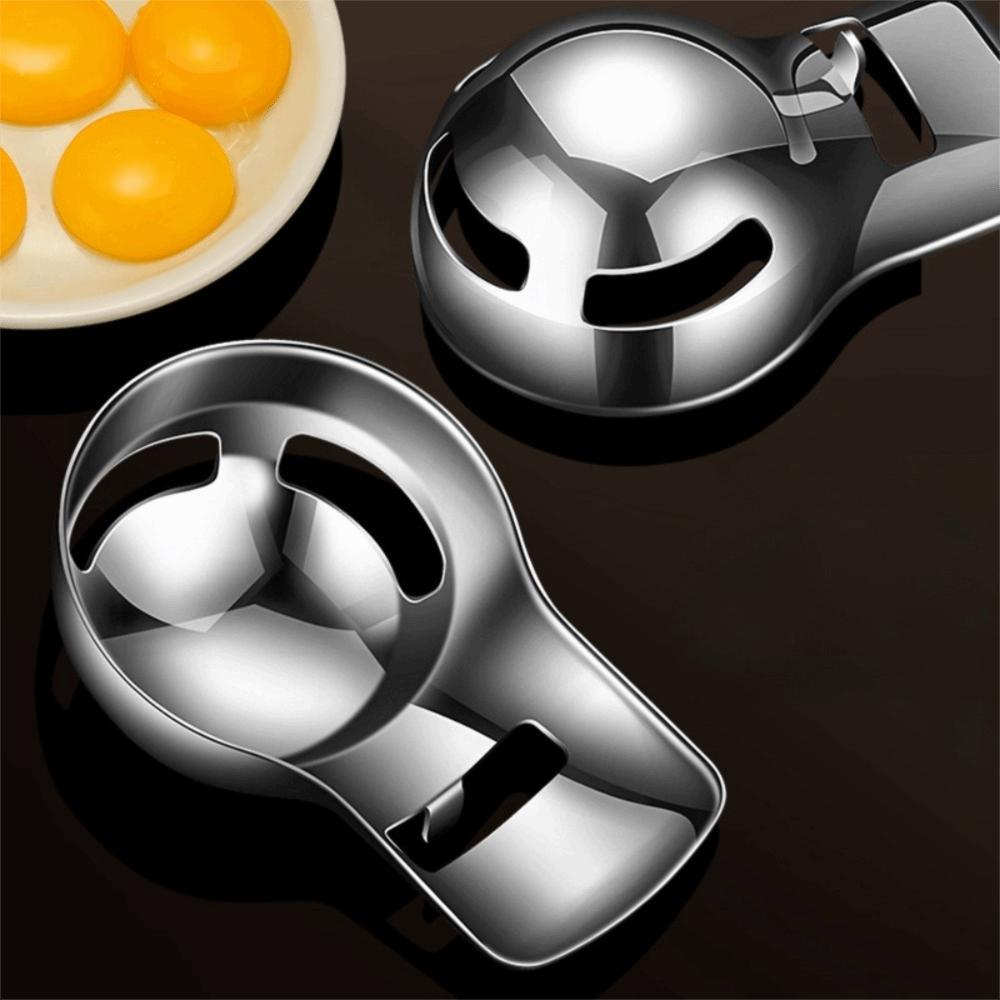 Professional Egg Yolk Separator Spoon Mirror Polishing Egg White Divider Egg Yolk Filter  Kitchen