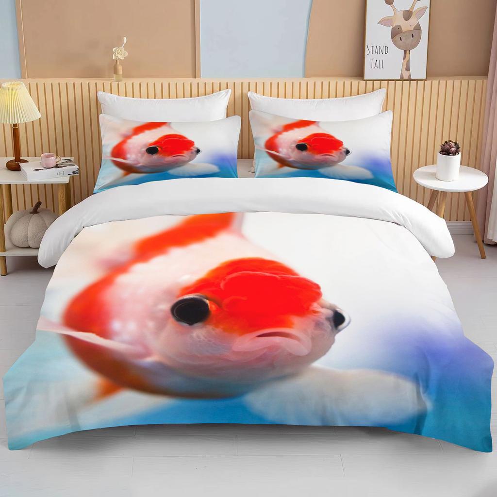 10 Sizes Cute Goldfish Bedding Set Custom Kids Boys Teens Video Game Duvet Cover For Youth New Game Controller Bedspread