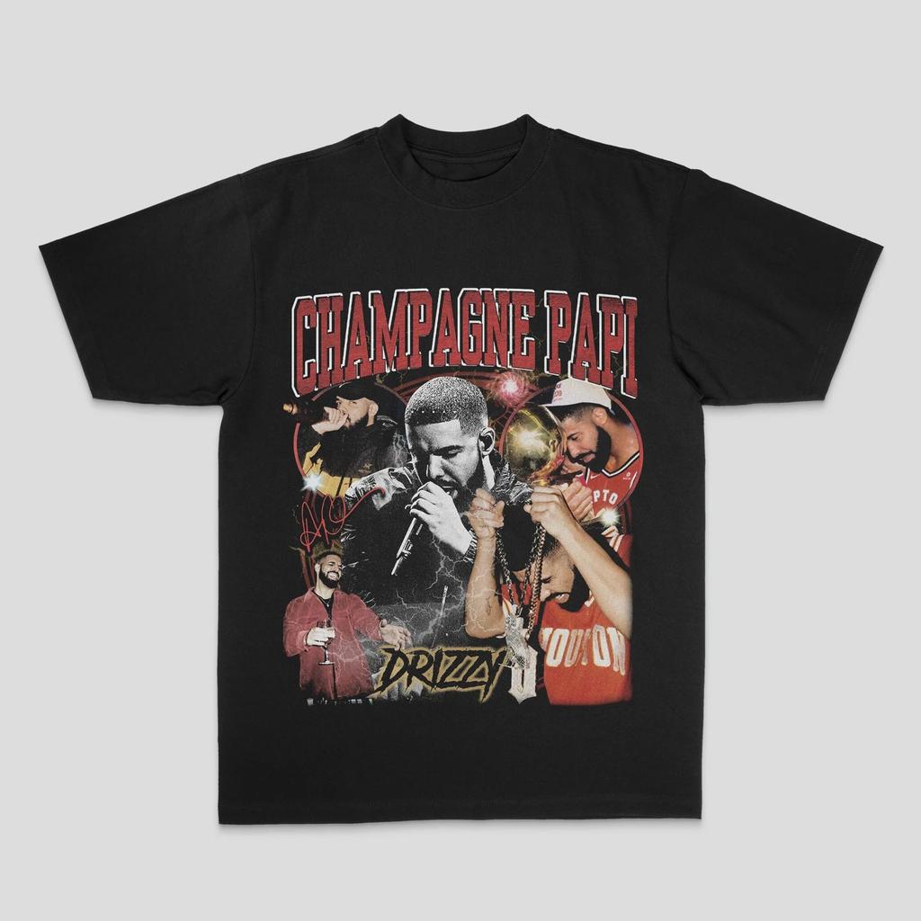 Vintage Washed Drake Hip Hop Rap Canadian Rapper Music Artist Printed Cotton T-shirt Men Women Tee Summer Casual Fashion Clothing Streetwear