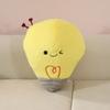 Simulation and Creative Yellow Light Bulb Doll Plush Toy Doll Living Room Home Decoration Ornaments Studio Shooting Props