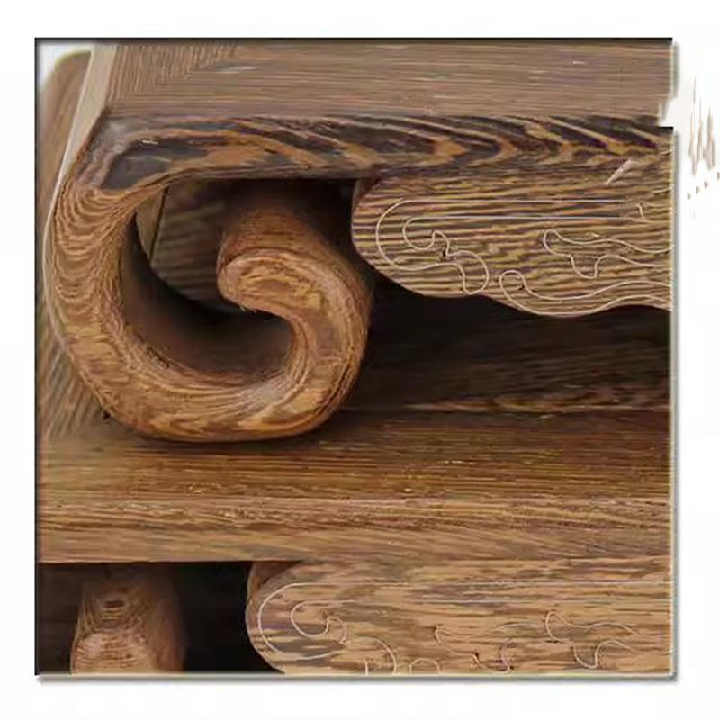 Solid Wood Carving Handicraft Ornament Base, Chicken Wing Wood Book Roll Table Base, Peculiar Stone Mini Vase Bonsai Base