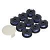 9Pcs Trimmer Spool Line with Cap Replacement Parts Fit for Ryobi 18 24 40V Lawn Mower