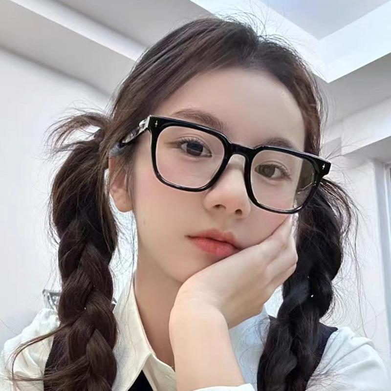 Campus Style Women Glasses Square Shape Anti Blue Light Woman Eyeglasses High Quality Men'S Glasses Frame
