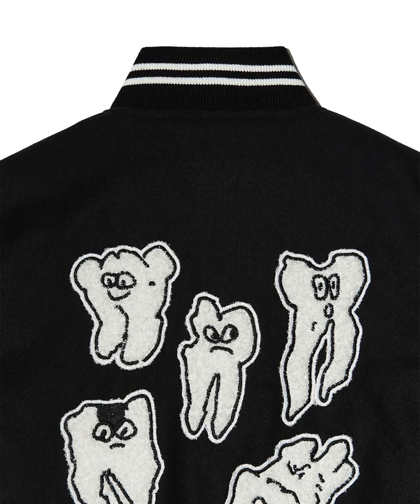 Университетская шерстяная куртка Peace Maker Teeth (черный)