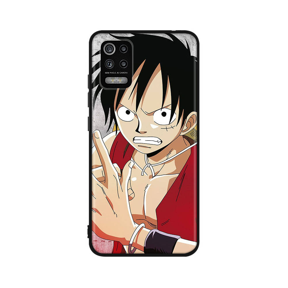 Чехол DT28 One Piece Luffy для OPPO Reno 8 6 5 4 Pro Find X3 A17 A31 A38 A40 A53 A54 A55 A74 A76 A78 A77 A80 A94 A95 A96 Lite черный мягкий чехол