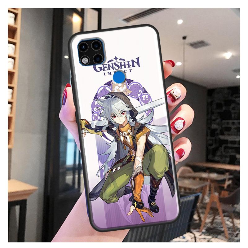 Мягкий чехол Razor Genshin Impact для Xiaomi Redmi Note 11 Pro Note 10 Pro Note 9 Pro 10S 9S 8T 9A 9C 9T