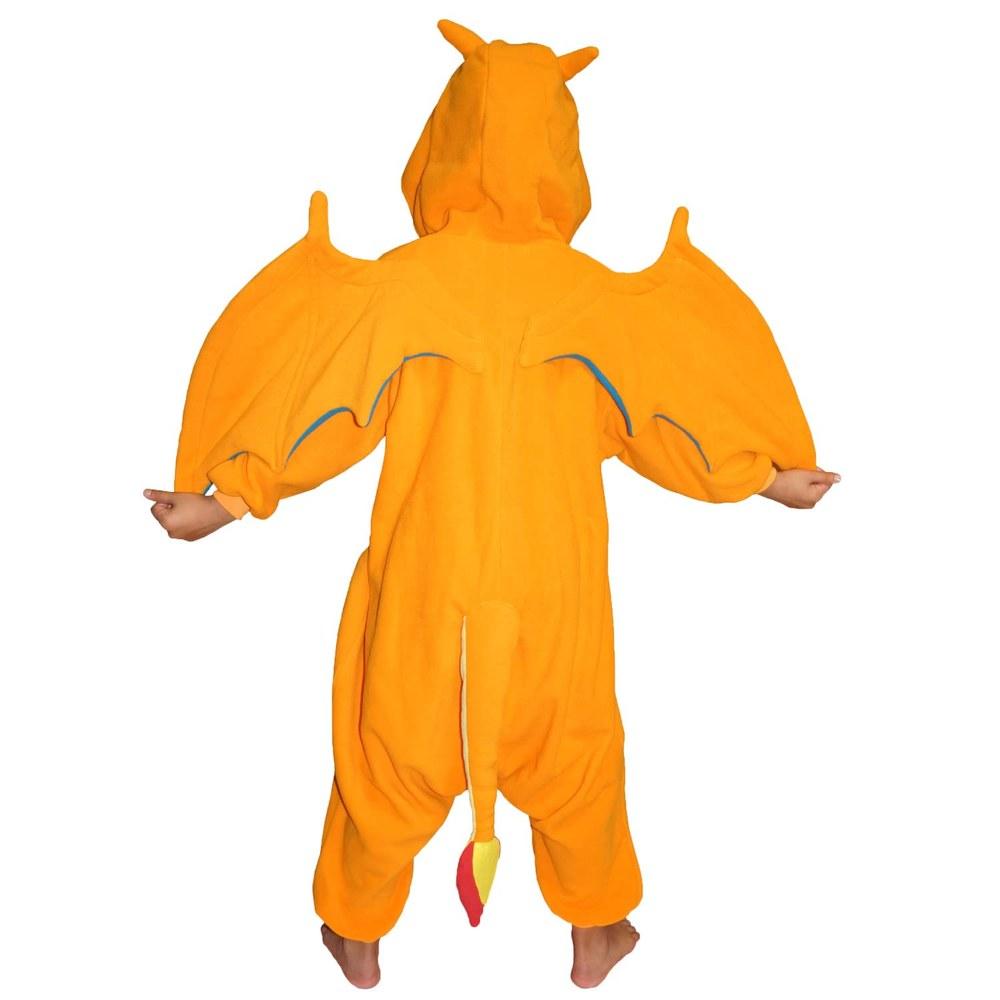 SAZAC Character Fleece Costume Charizard Pocket Monster Kids 110cm